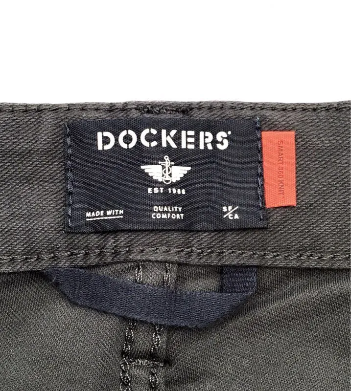 NWT DOCKERS Men's Black Smart 360 Knit Chino Pants - Size 40x30 Lot Of 2