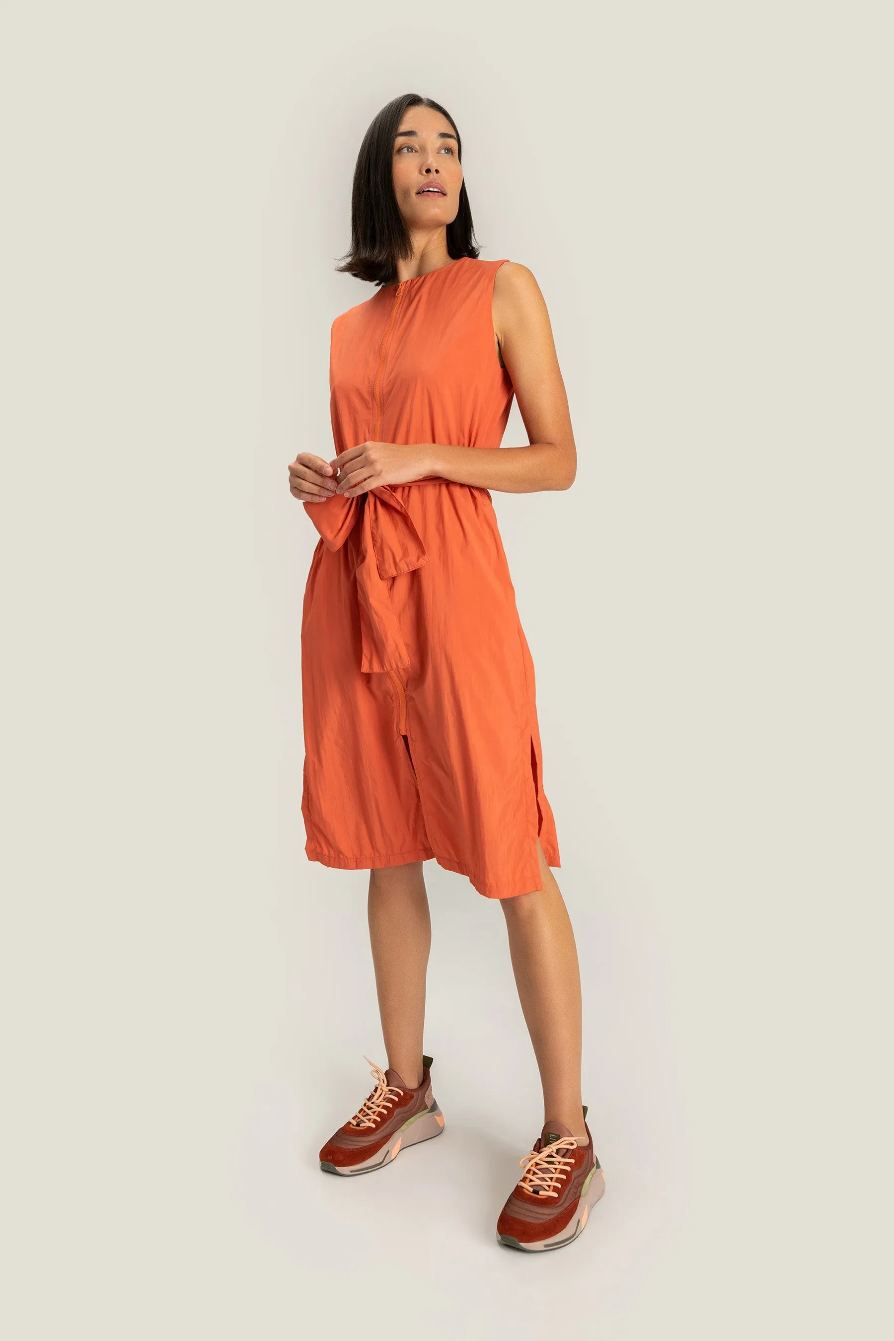Nylon Tech Midi Dress