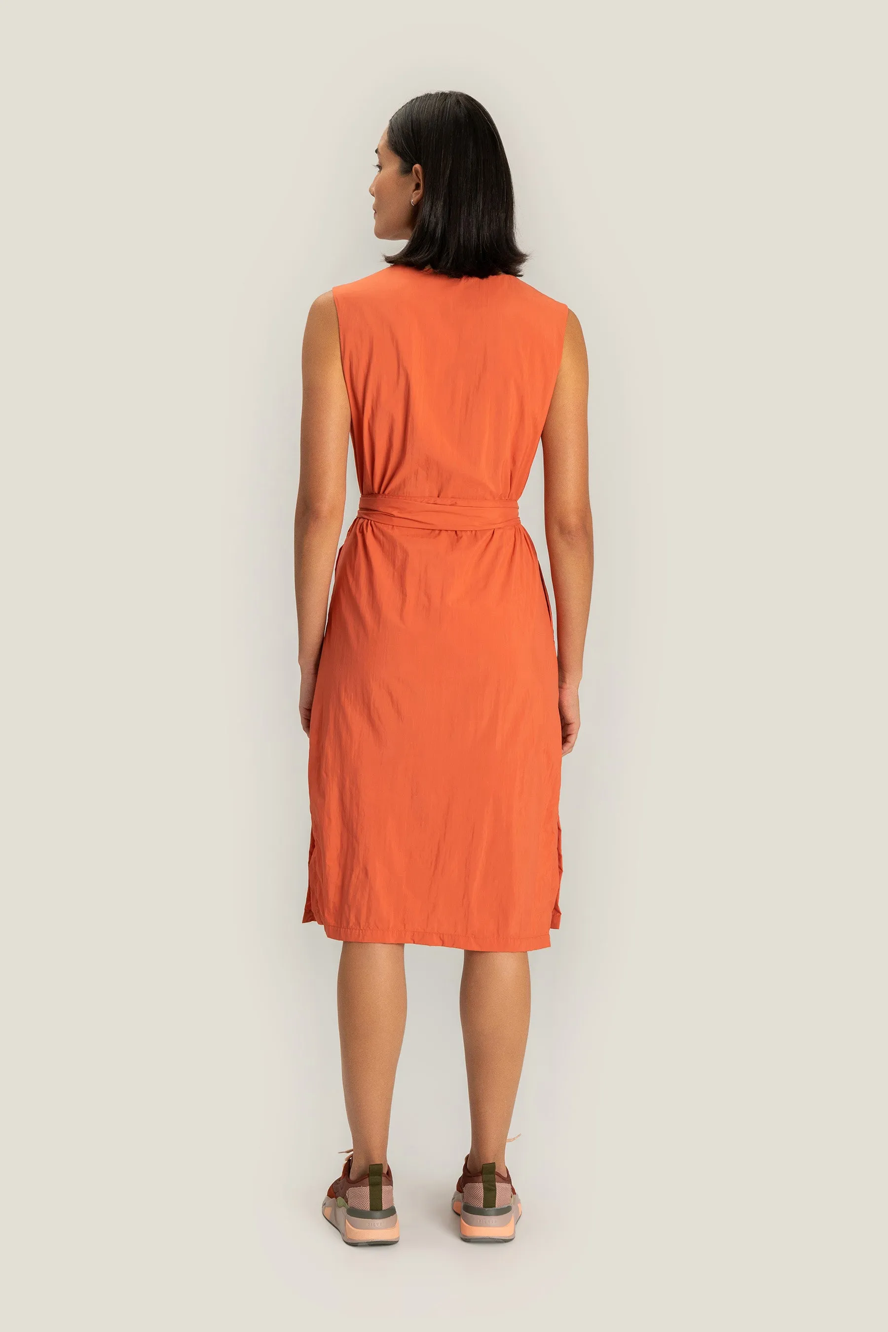 Nylon Tech Midi Dress