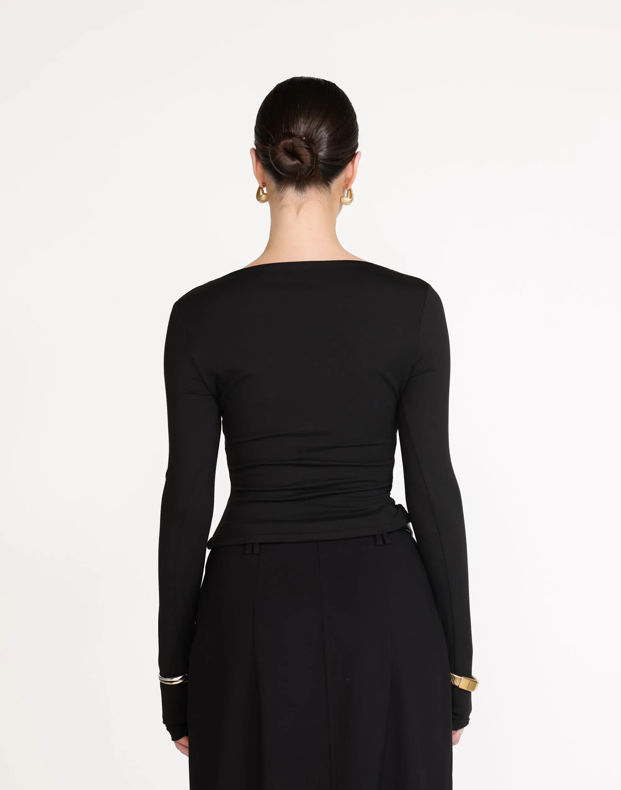 Nyx Long Sleeve Top (Black)