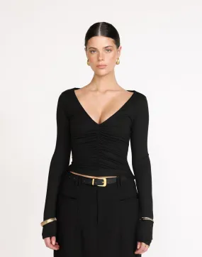 Nyx Long Sleeve Top (Black)