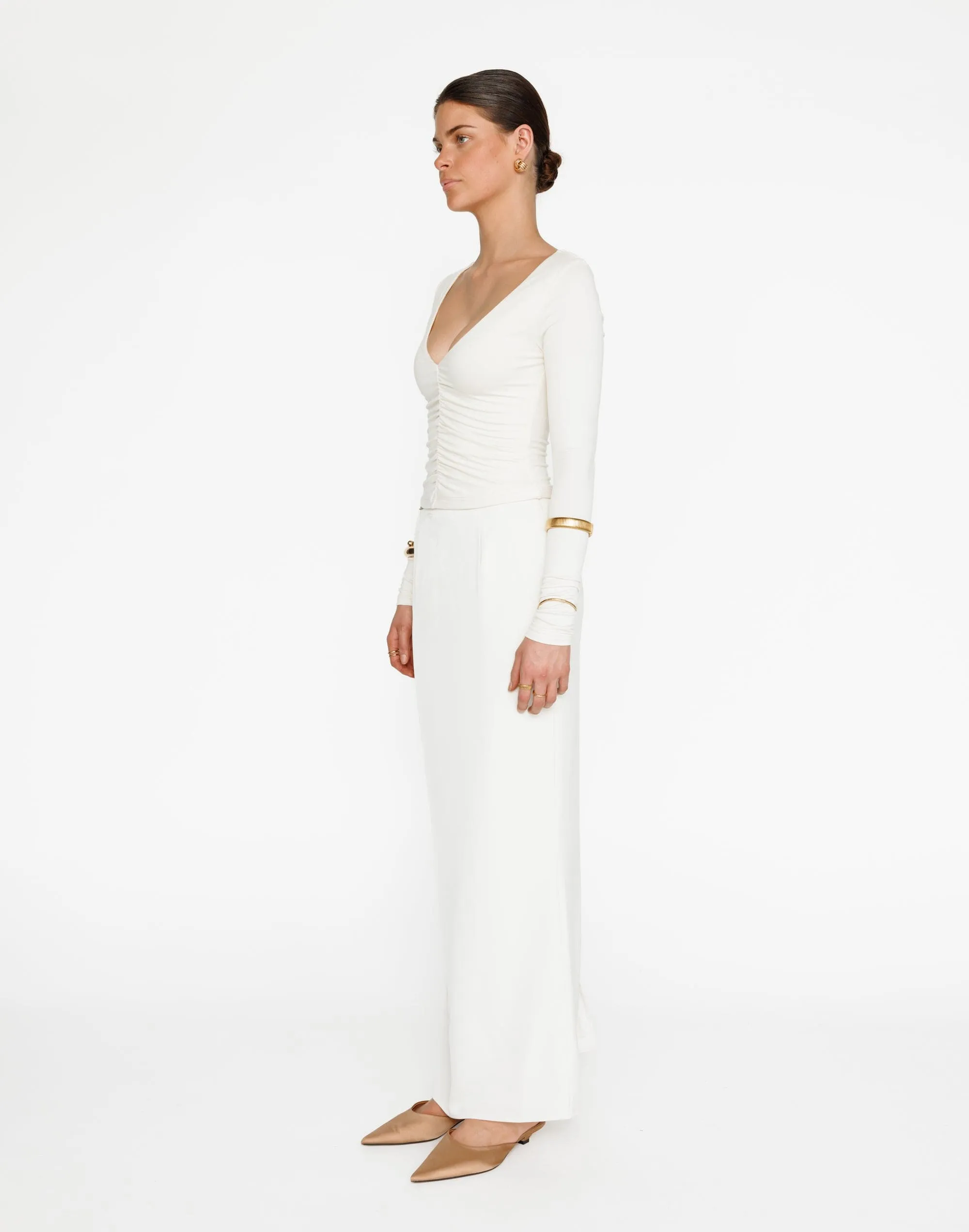 Nyx Long Sleeve Top (Oat)
