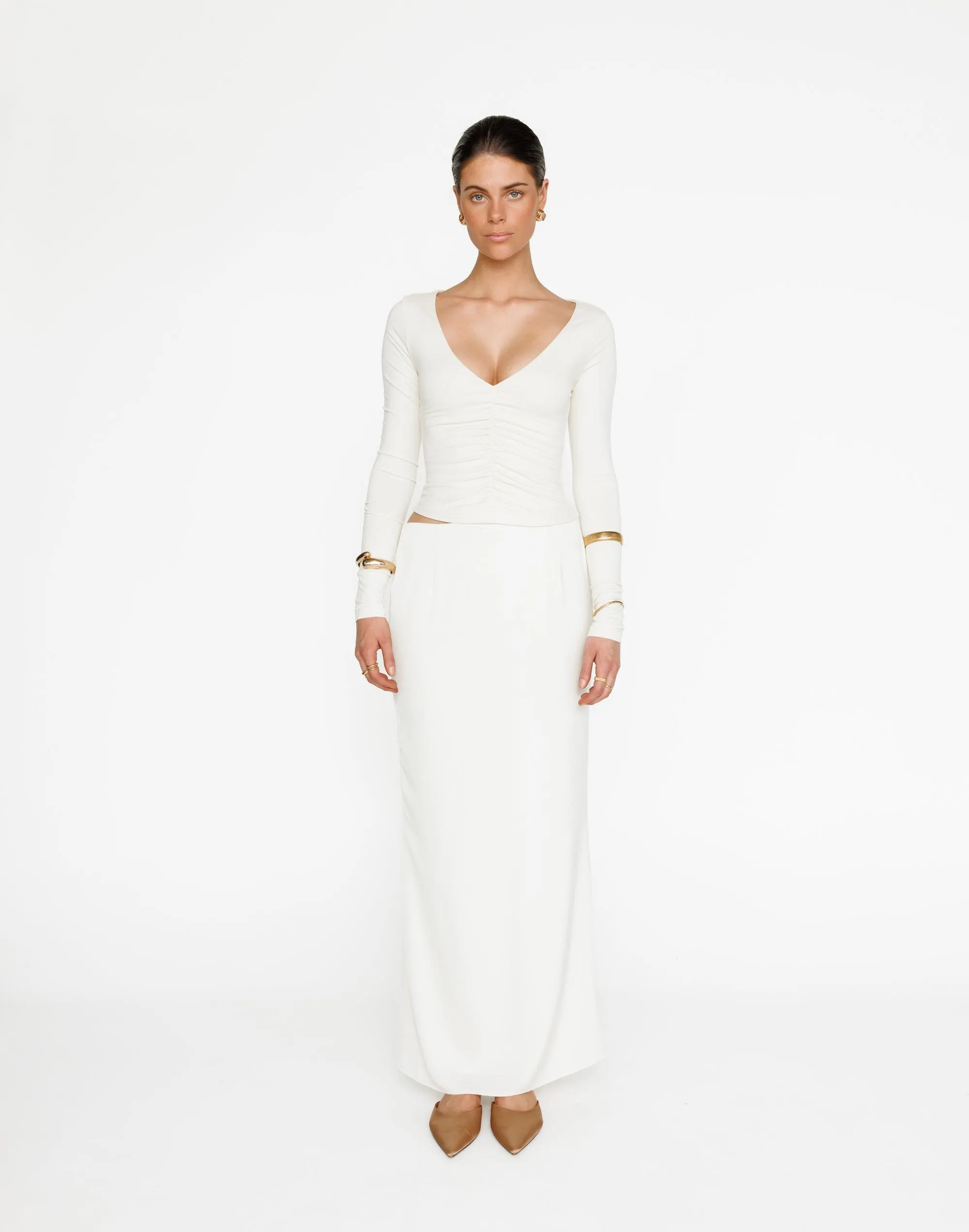 Nyx Long Sleeve Top (Oat)