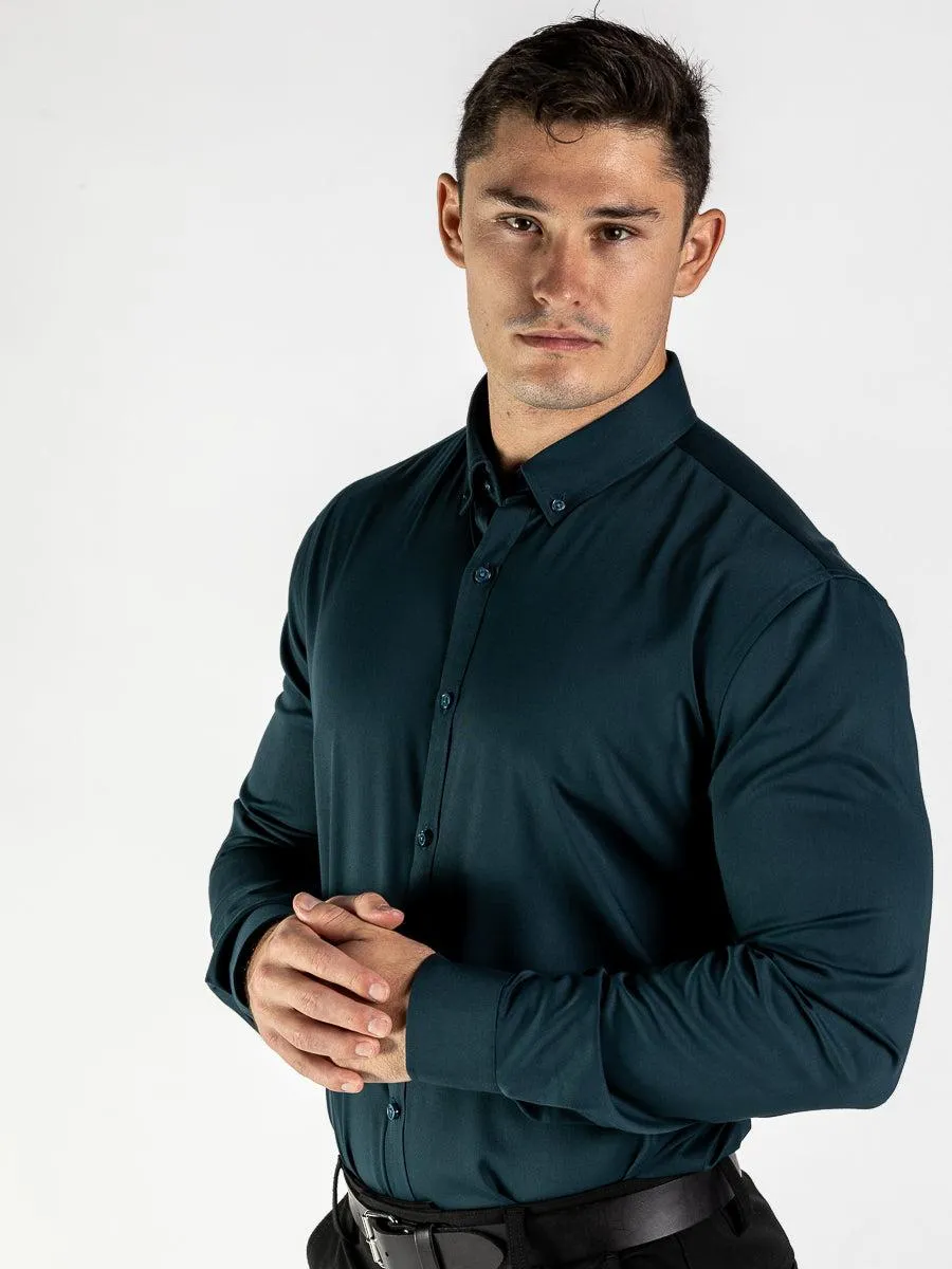 Performance Bamboo Dress Shirt - Emerald Green