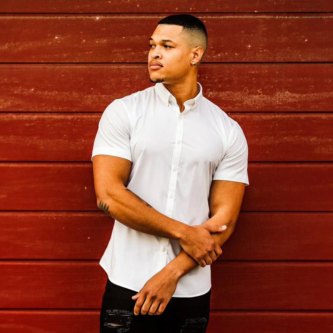 Performance Bamboo Short Sleeve Shirt - White