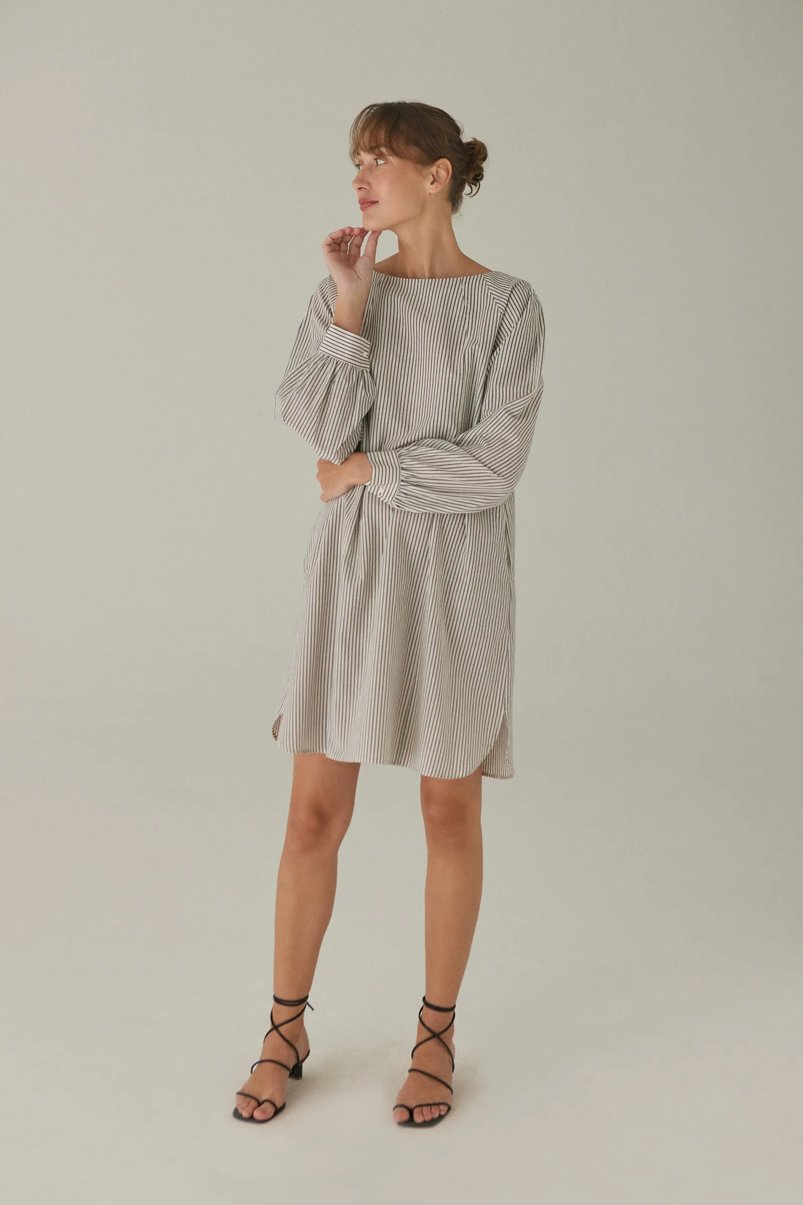 Phyllo Dress -- Cotton Linen
