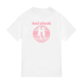 Pink Running White T-Shirt
