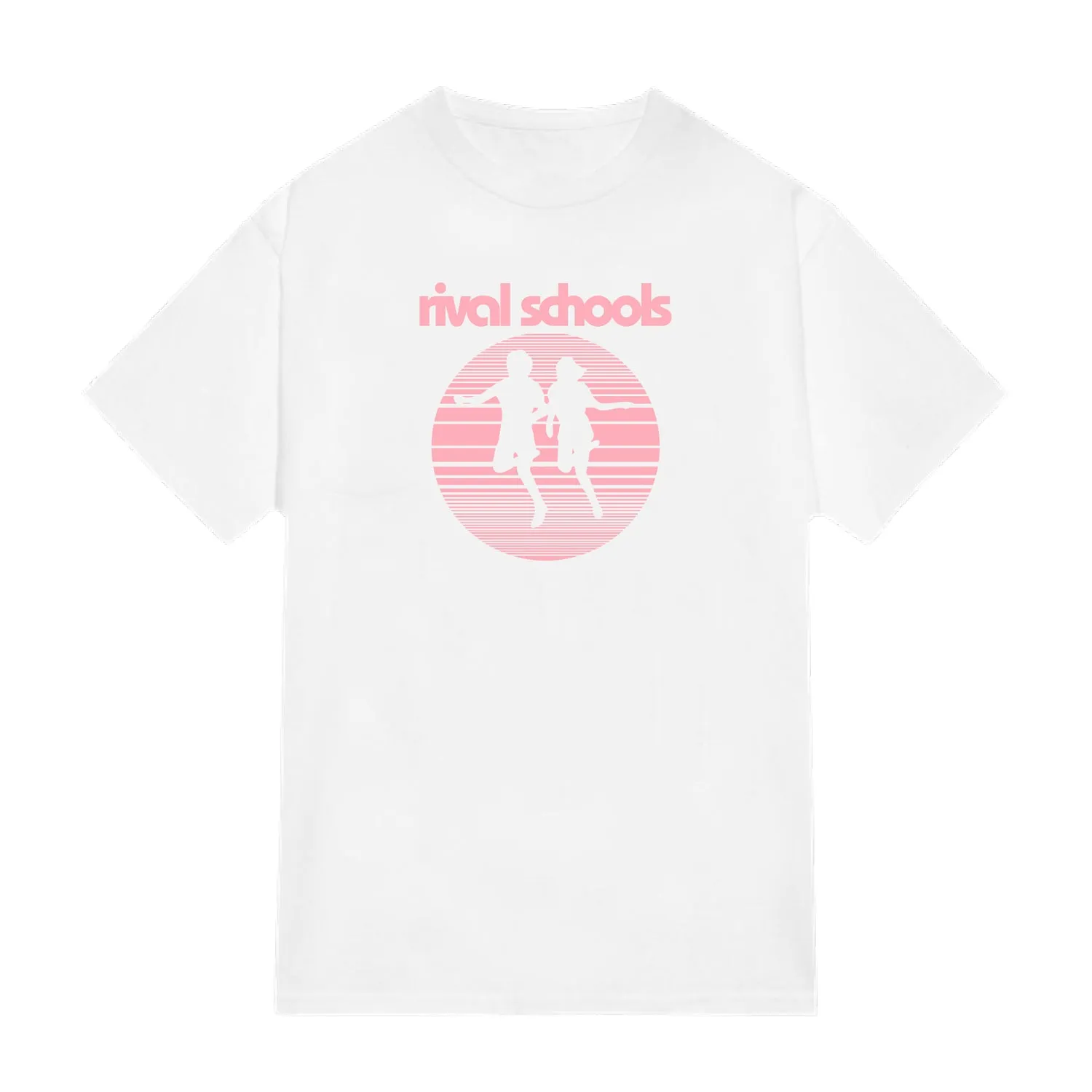 Pink Running White T-Shirt