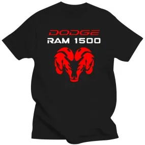 Ram 1500 Turbo Car Fans Men's Black Crew Neck T-Shirt – Casual Streetwear Short Sleeve Tee