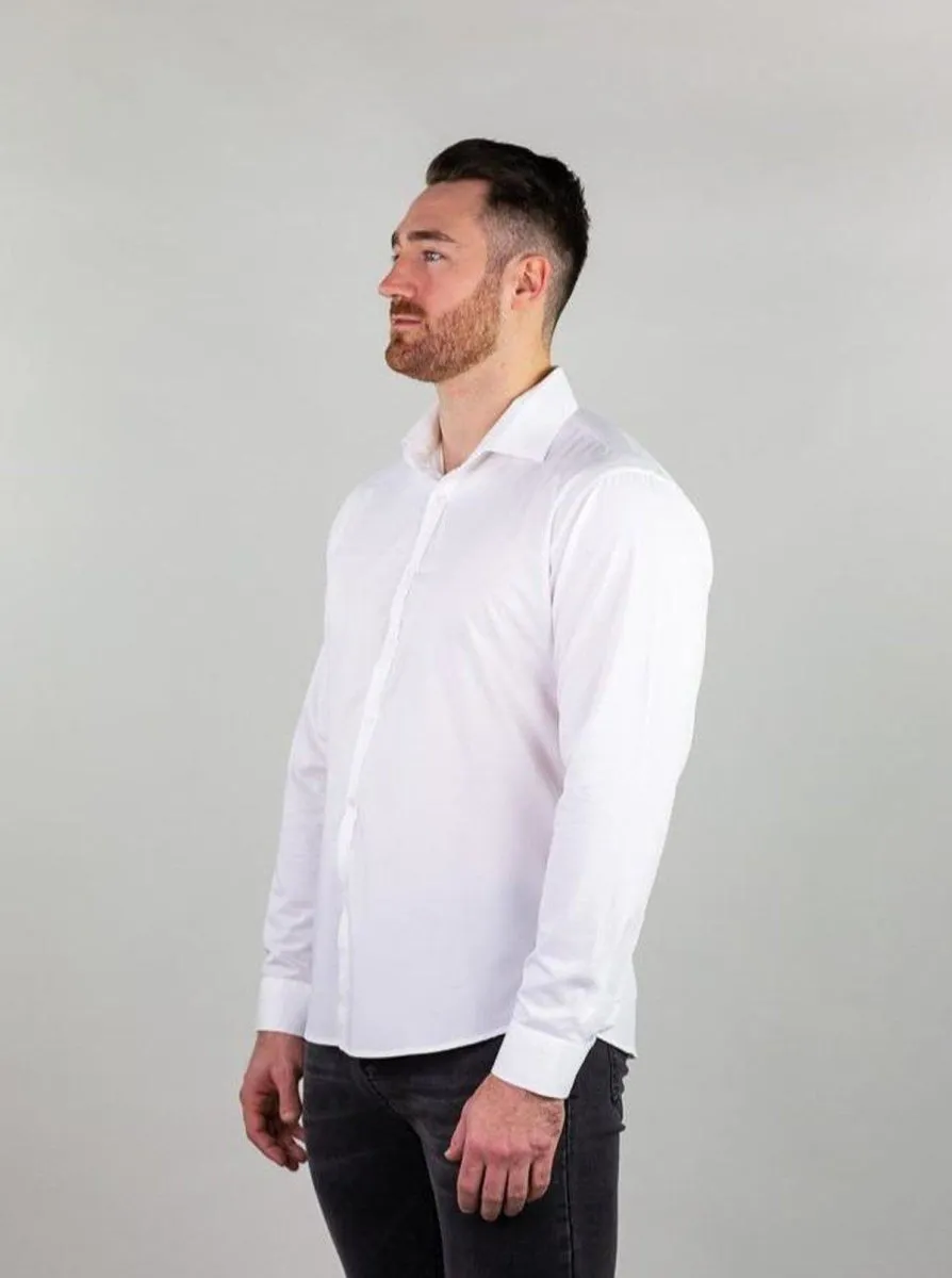 Return Sale - Performance Bamboo Dress Shirt - White