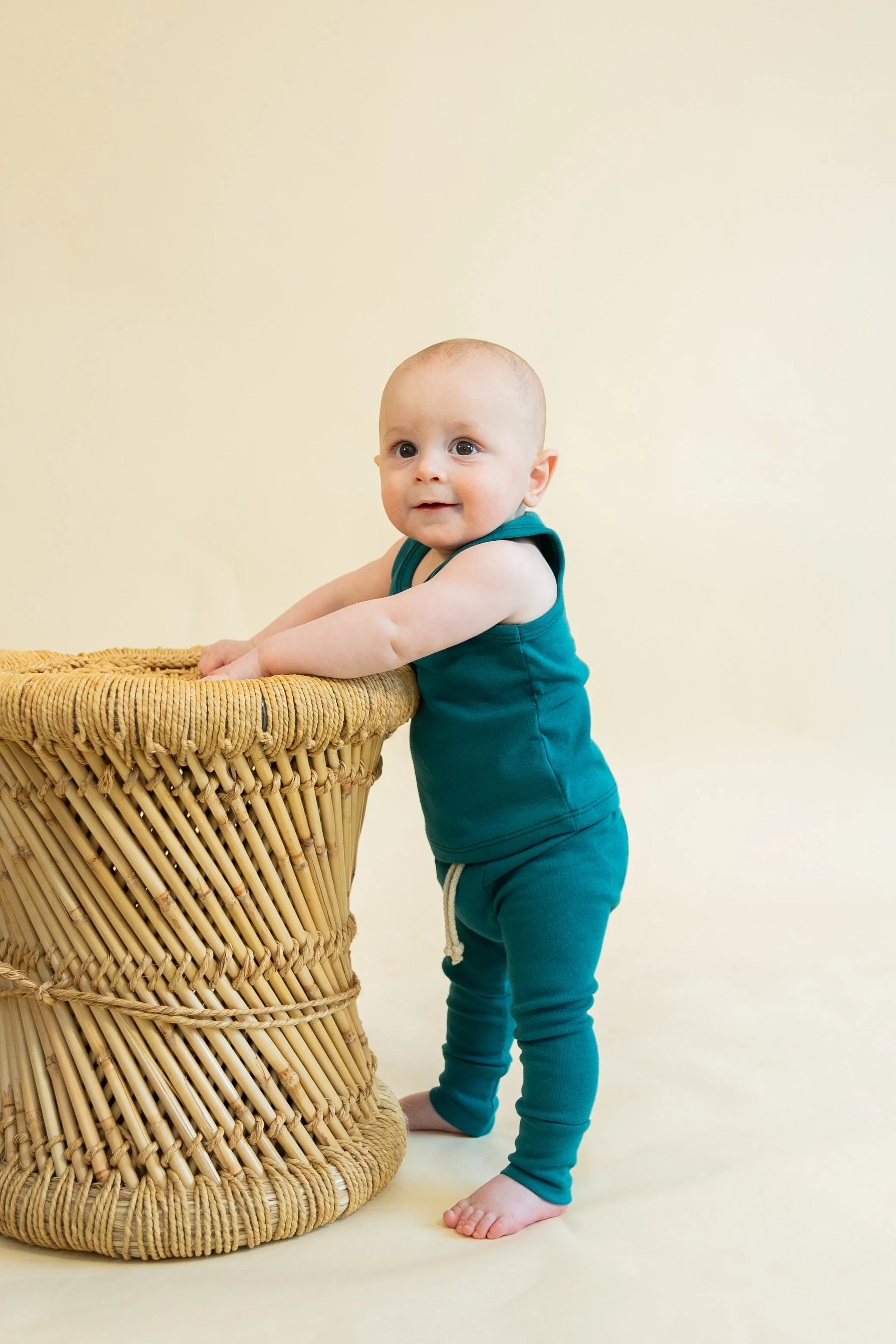 rib knit tank top CO - bayou
