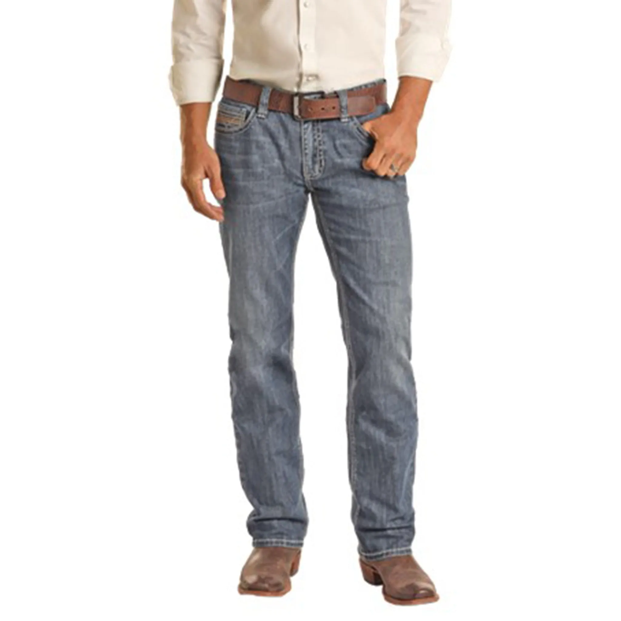 Rock & Roll Men's Slim Fit RevolverJean