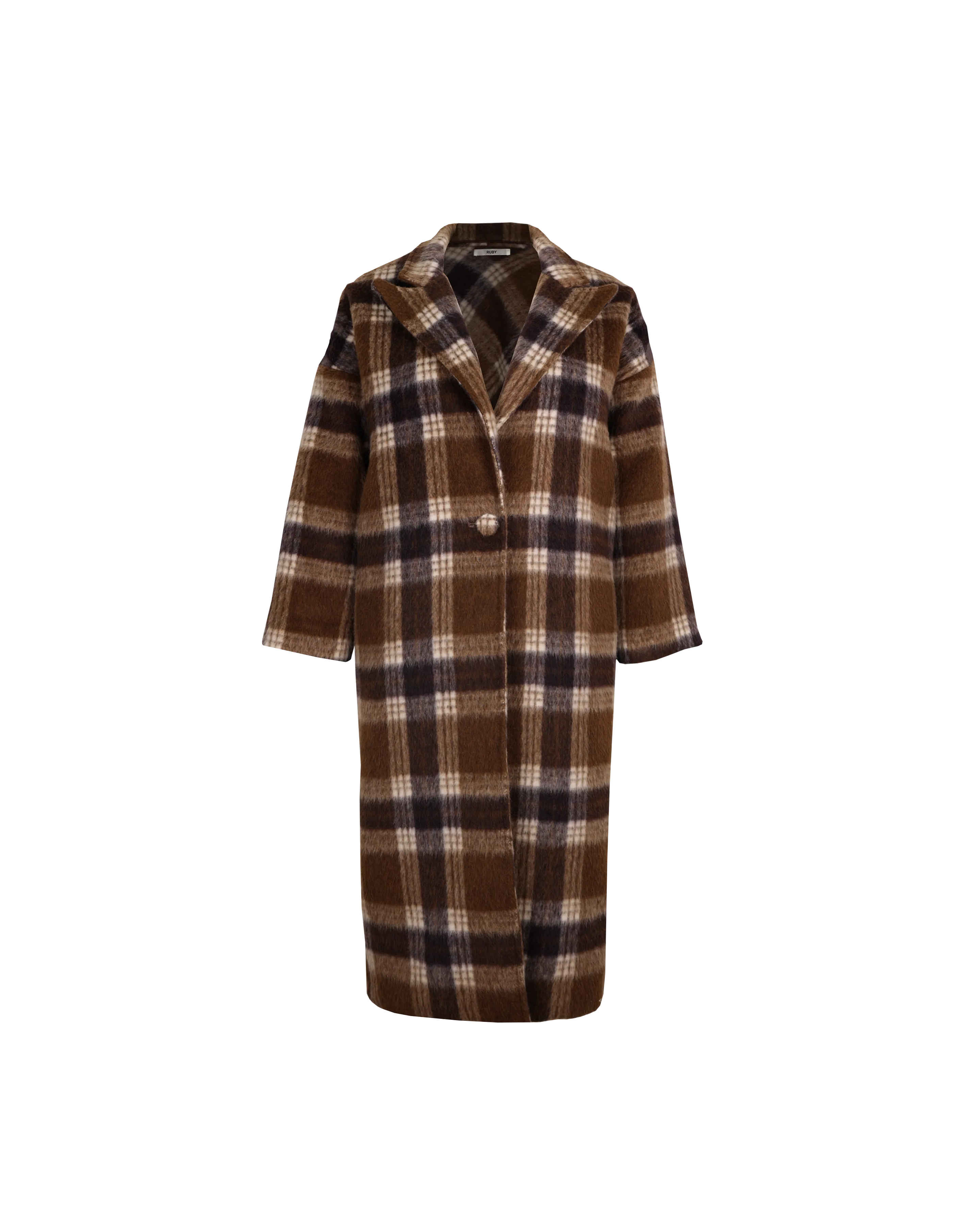 ROONEY COAT BROWN CHECK