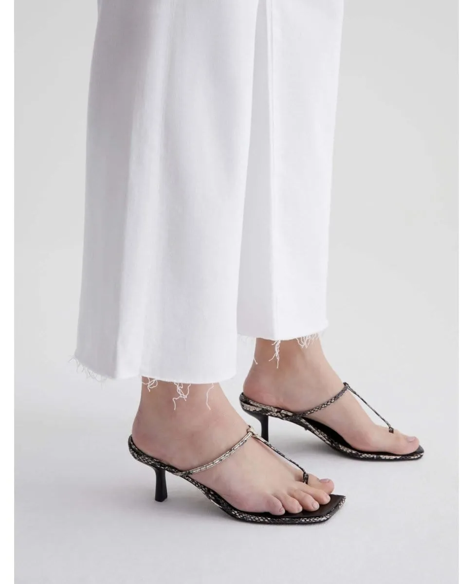 Saige Wide Leg Crop Modern White