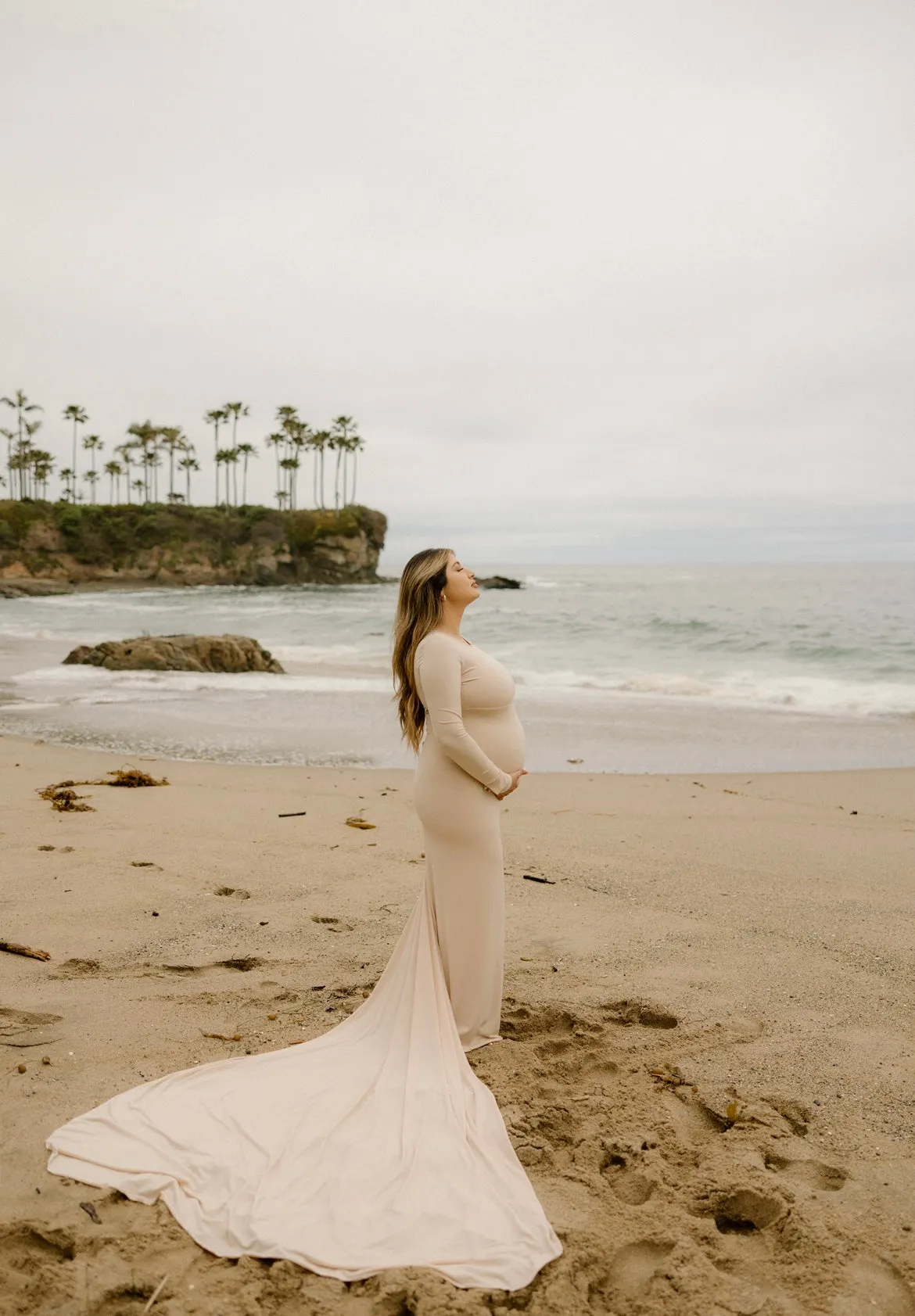 Scoop Neck Maternity Dress