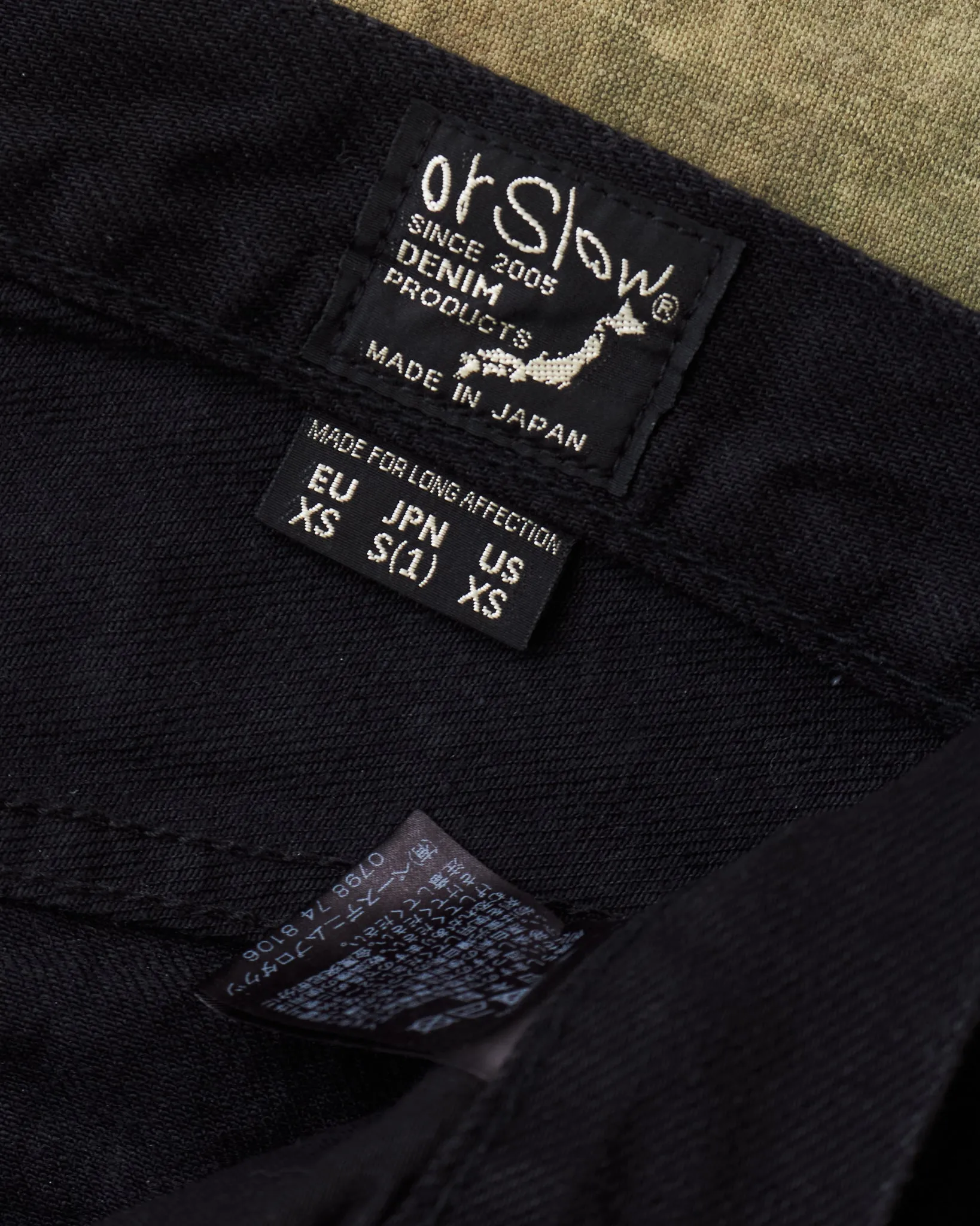 Second Hand OrSlow 107 Slim Fit Jeans Black EU XS / JPN 1