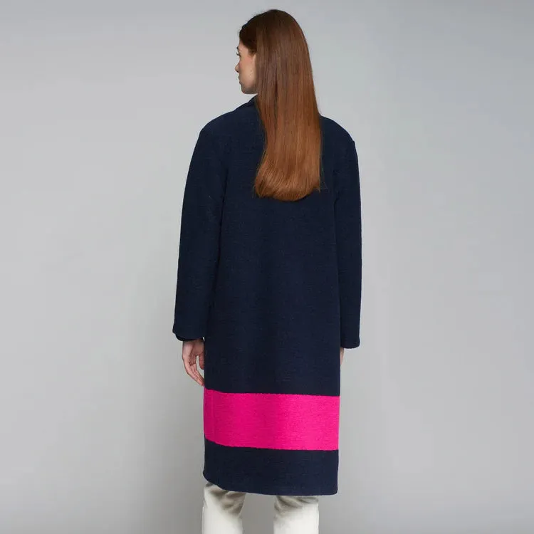 Siena Coat - Marino/Pink