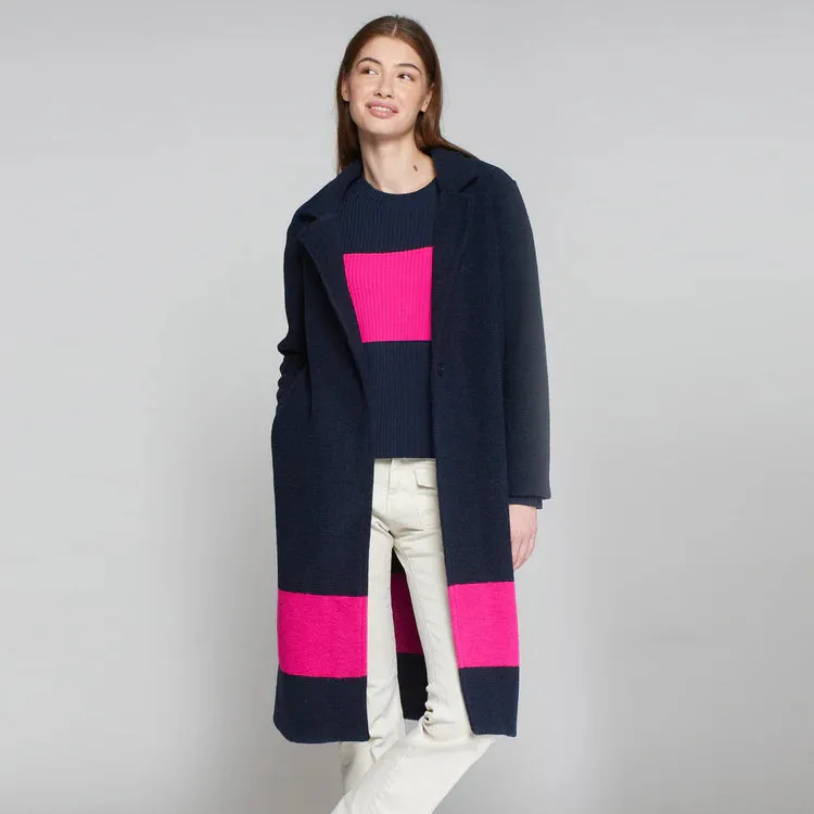 Siena Coat - Marino/Pink