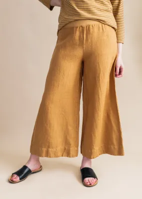 Solid Linen Crop Pant in Manuka | Cut•Loose