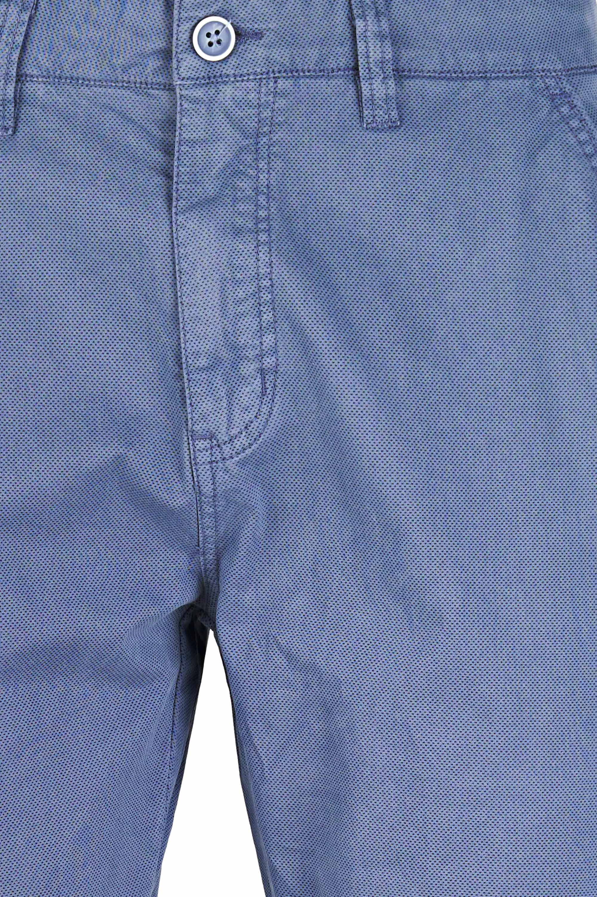 Stretch Printed Cotton Chino Trousers