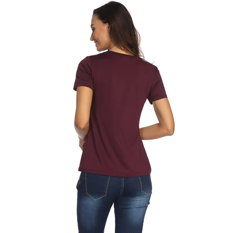 T-Shirt MAMA needs a beer Women's O neck Top Tee