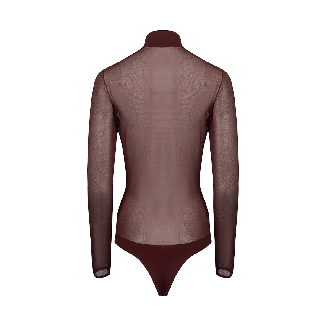 Tallin Sheer Turtleneck Bodysuit