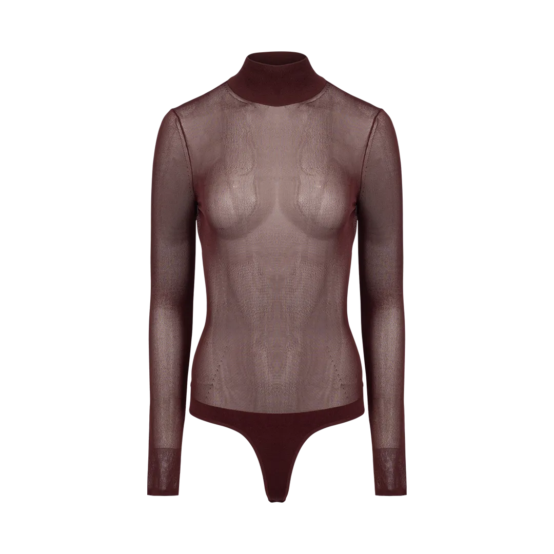 Tallin Sheer Turtleneck Bodysuit