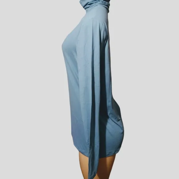 Teal Mock Turtleneck Sweater