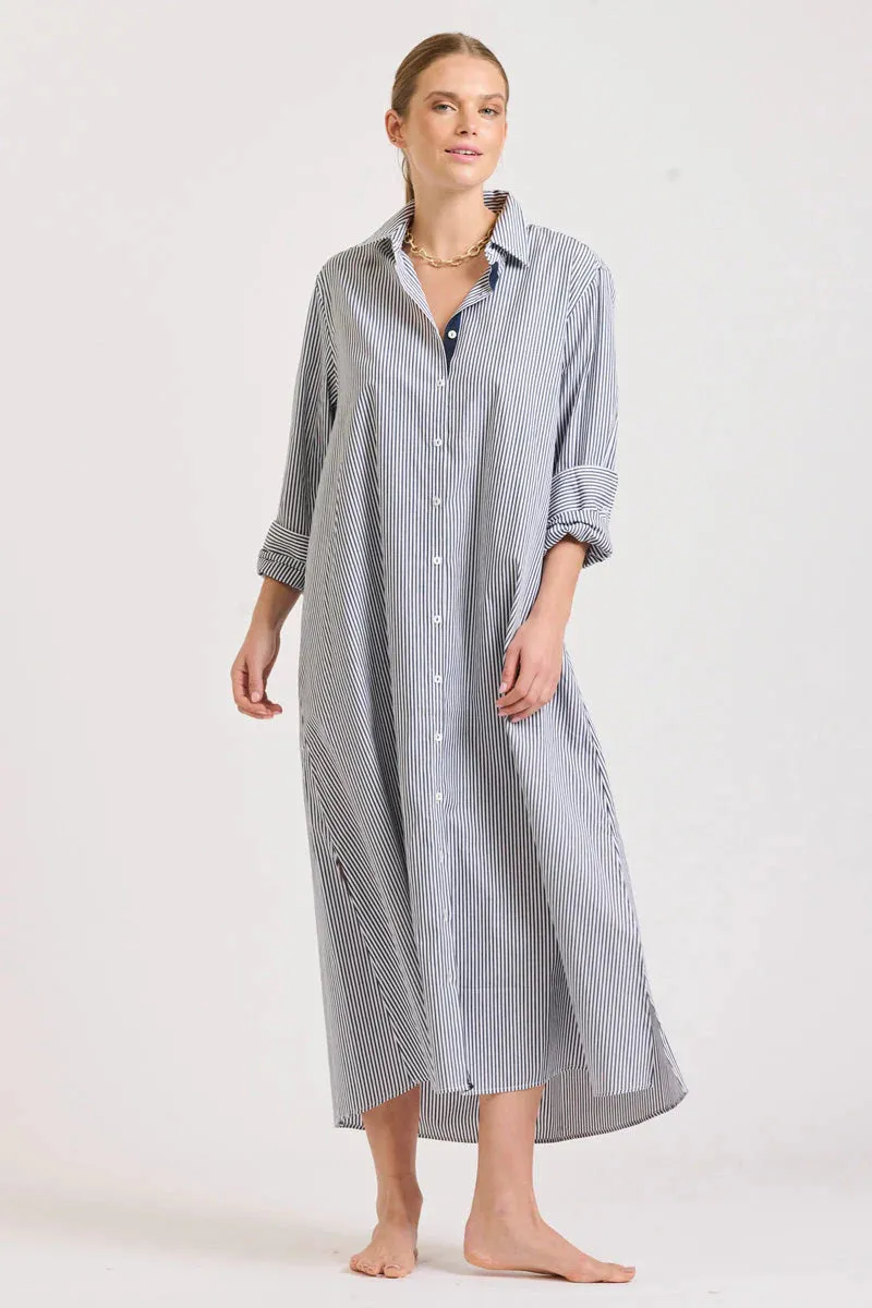 The Pippa Oversized Cotton Longline Dress