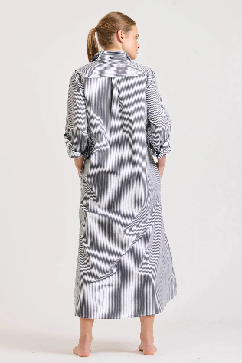 The Pippa Oversized Cotton Longline Dress