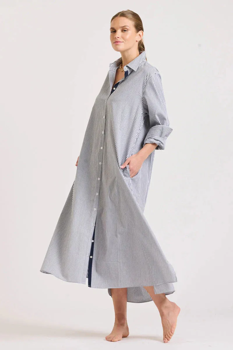 The Pippa Oversized Cotton Longline Dress