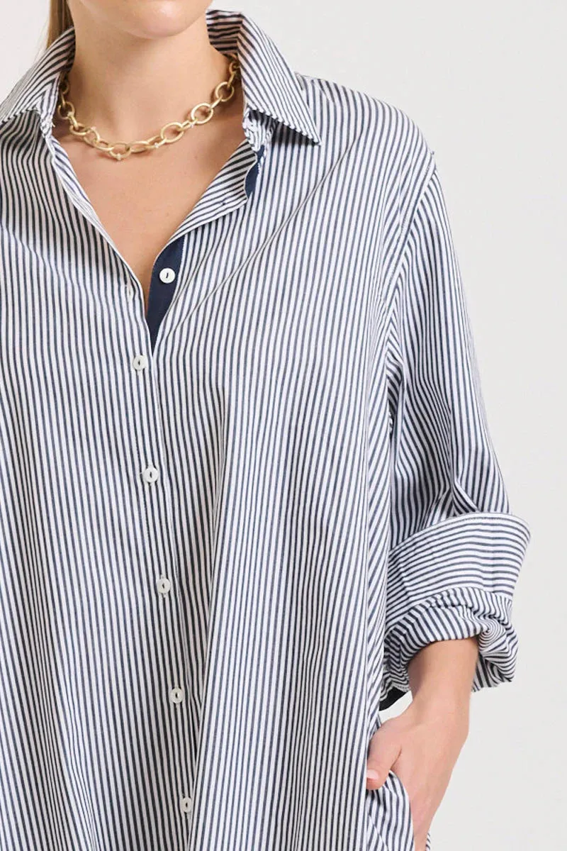 The Pippa Oversized Cotton Longline Dress