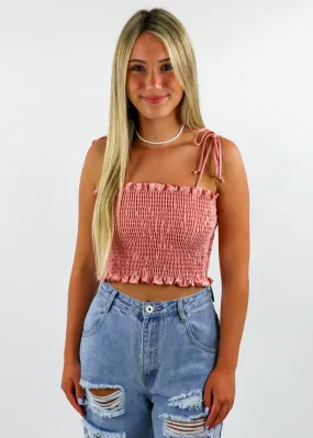 Tie Me Down Tank V2 ★ Rose