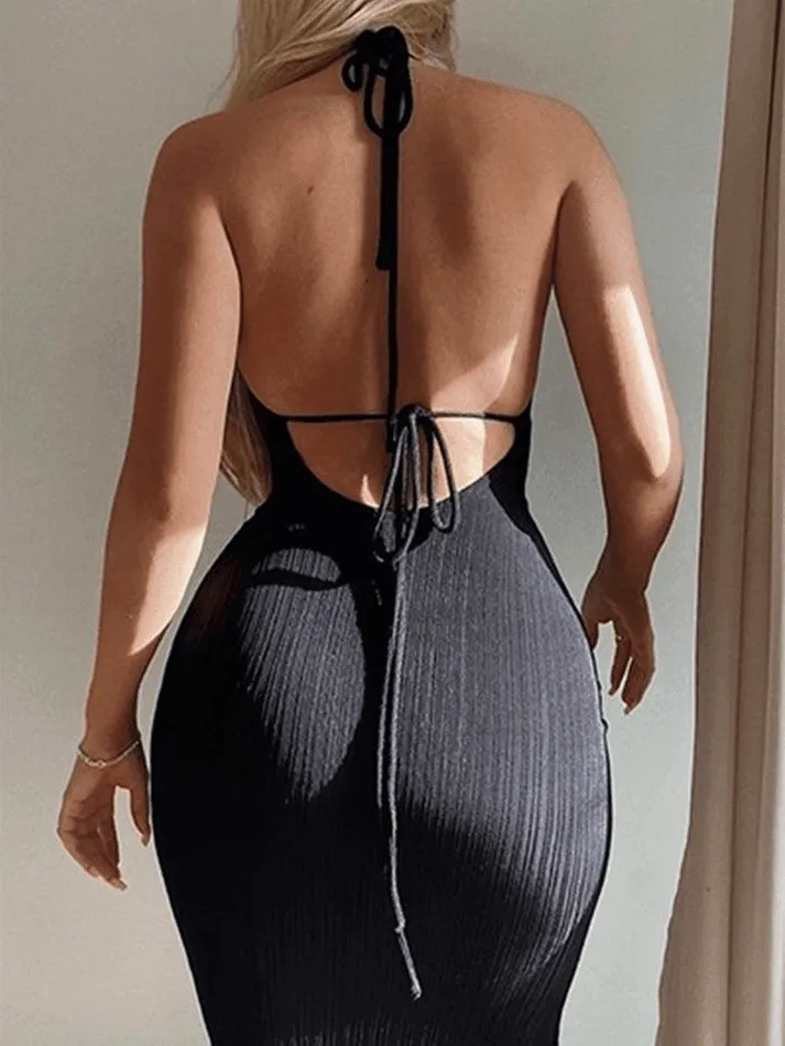 Tie Strap Printed Trendy Strapless Mini Dress