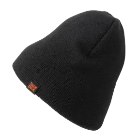 Tough Duck Reversible Safety Beanie - Black/Orange
