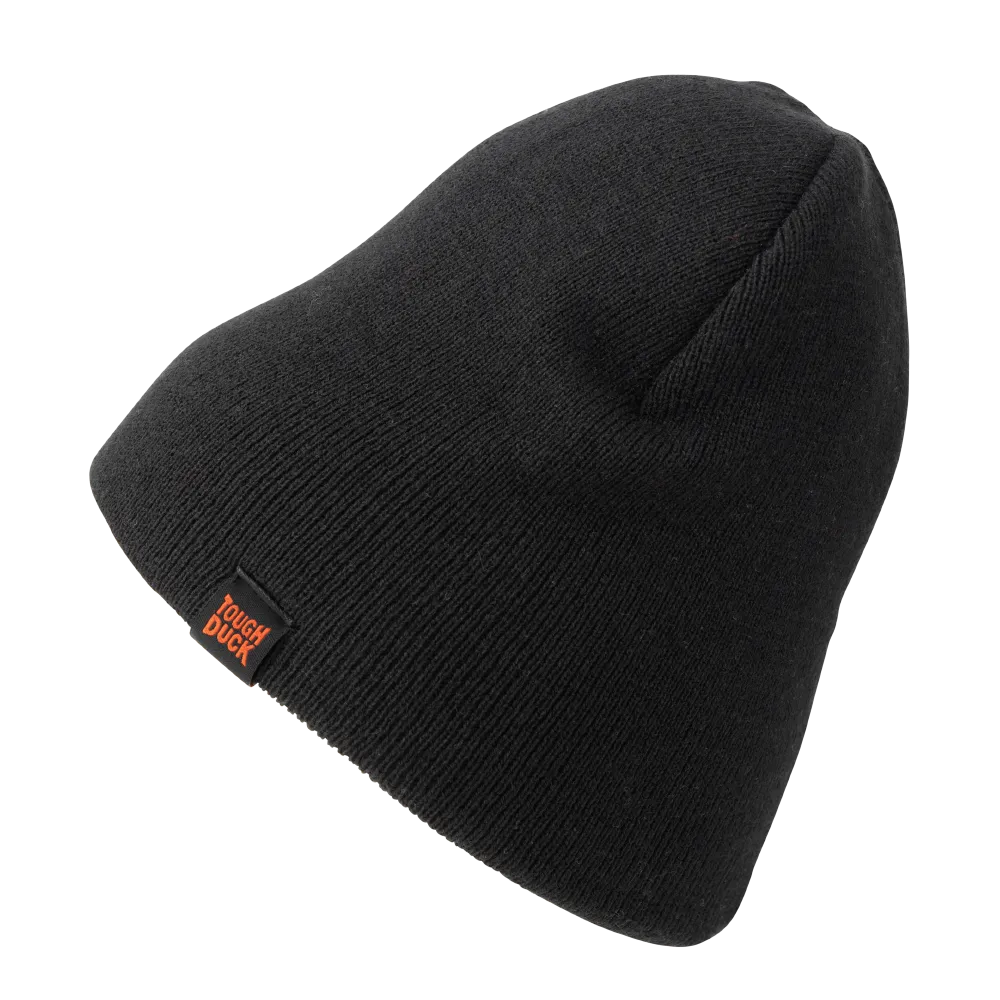 Tough Duck Reversible Safety Beanie - Black/Orange