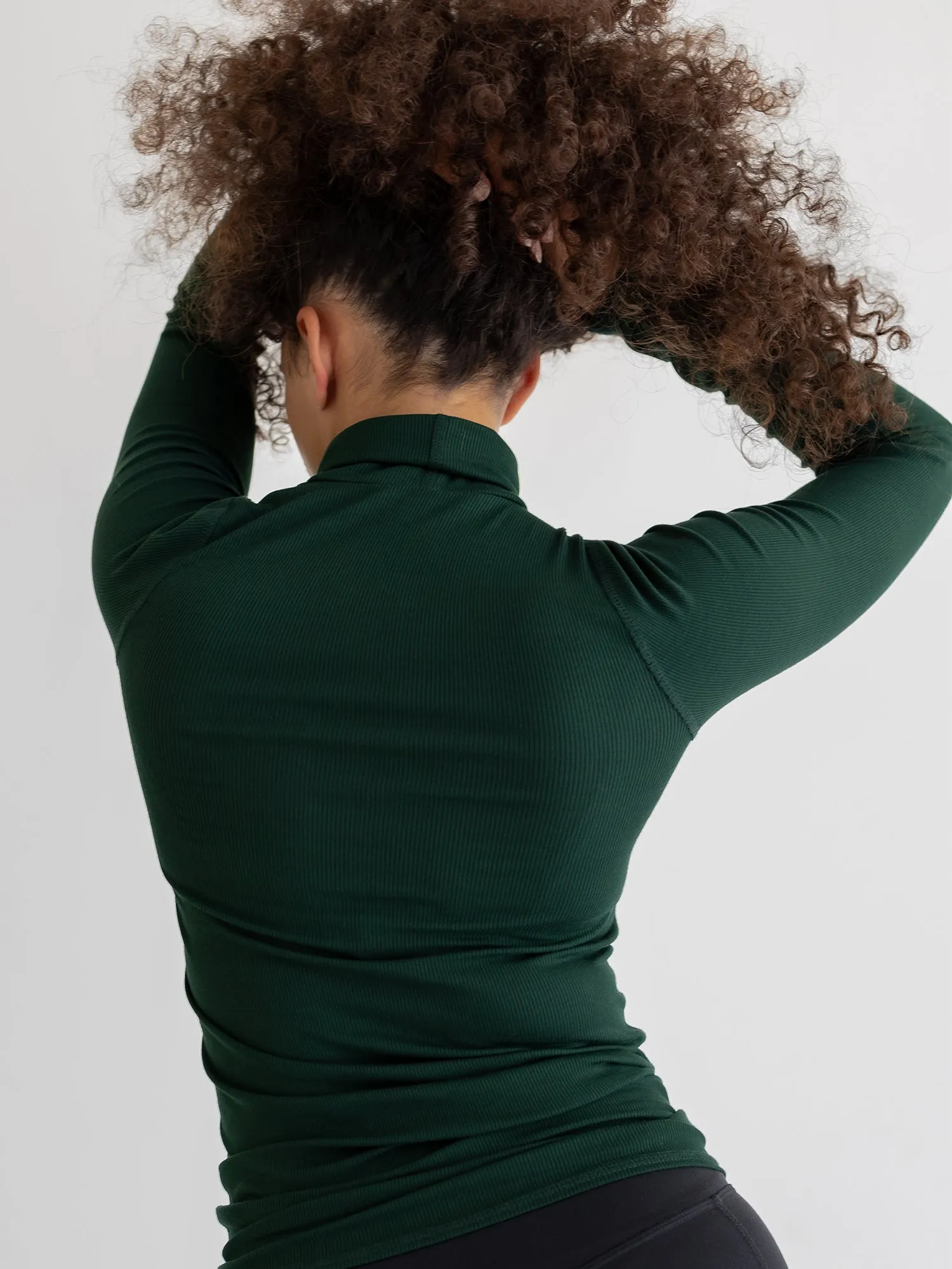 Turtleneck, Ribbed Forest