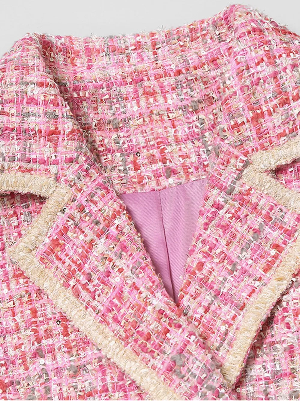 Tweed Cloak Woolen Coat