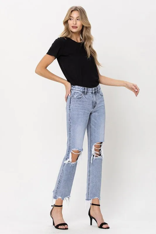 Ultra High Rise 90's Straight Crop Jeans