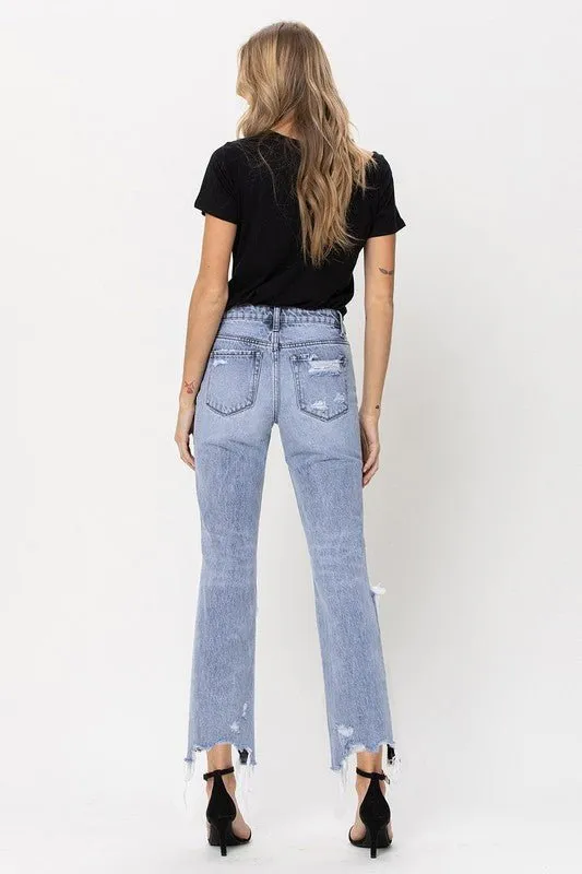 Ultra High Rise 90's Straight Crop Jeans