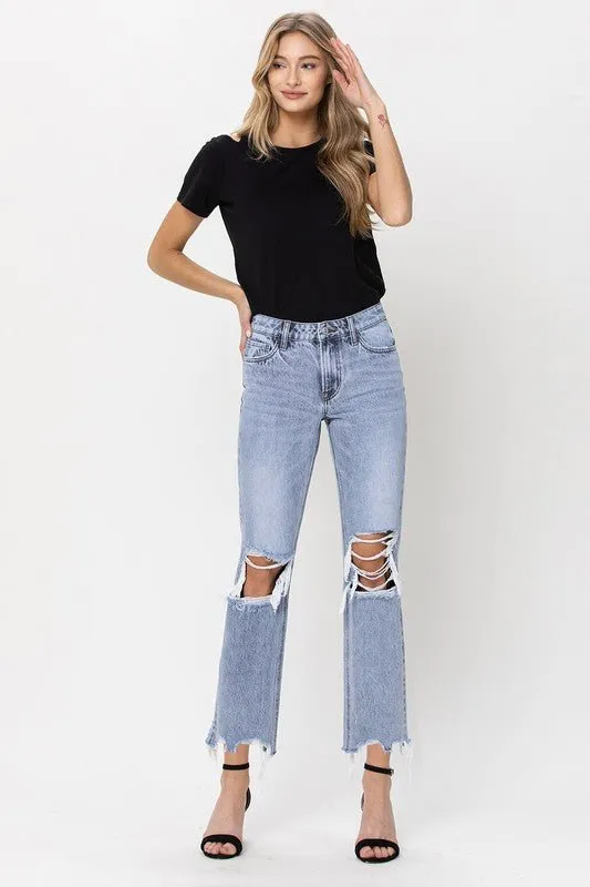Ultra High Rise 90's Straight Crop Jeans