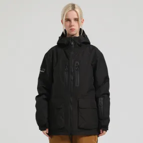 Unisex Outdoor Insulated Snow Jacket Hooded Ski Clothes