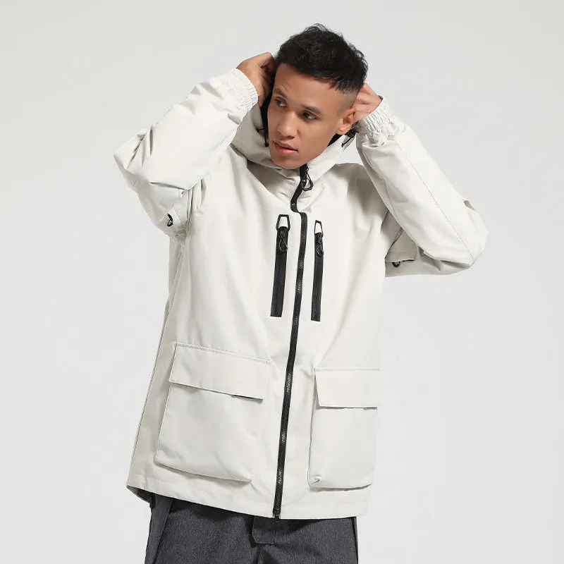 Unisex Outdoor Insulated Snow Jacket Hooded Ski Clothes
