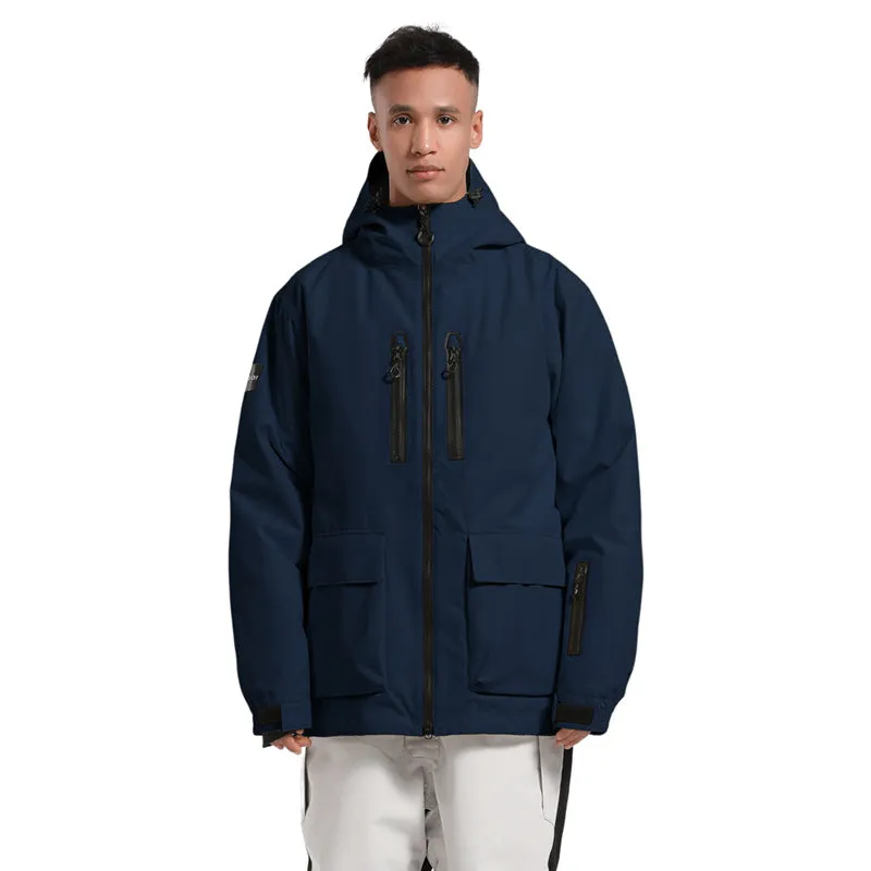 Unisex Outdoor Insulated Snow Jacket Hooded Ski Clothes
