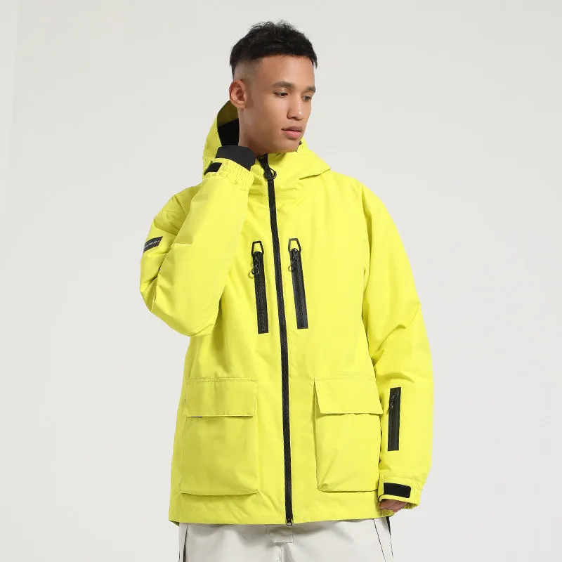 Unisex Outdoor Insulated Snow Jacket Hooded Ski Clothes