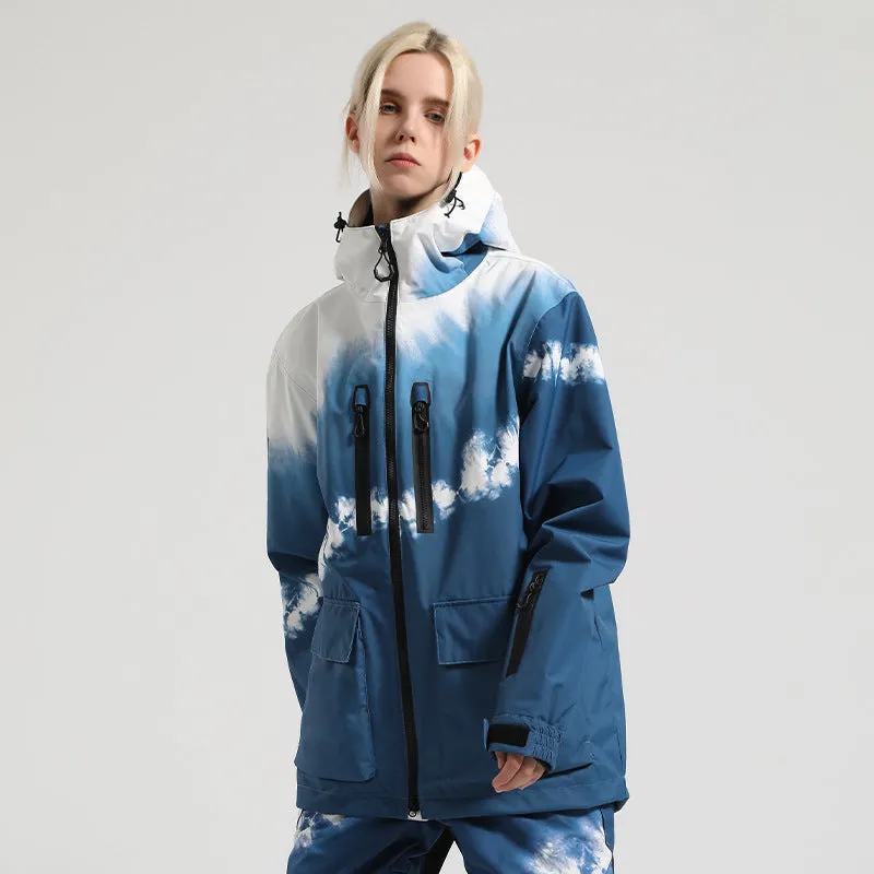 Unisex Outdoor Insulated Snow Jacket Hooded Ski Clothes