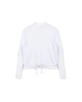 V Knit Ribbed Detailed  T-Shirt