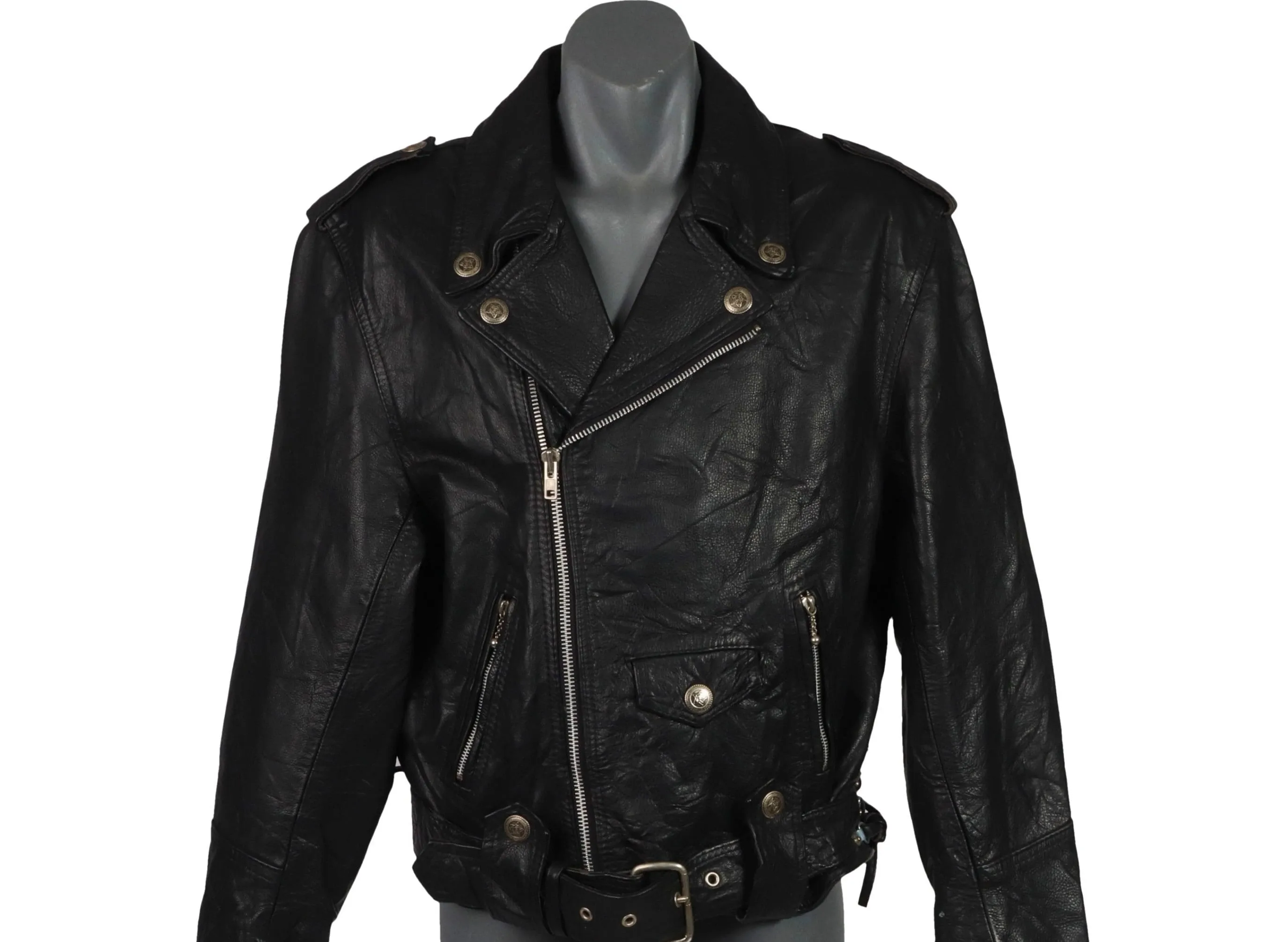 Vaughan Richards Vintage Leather Motorcycle Jacket XL