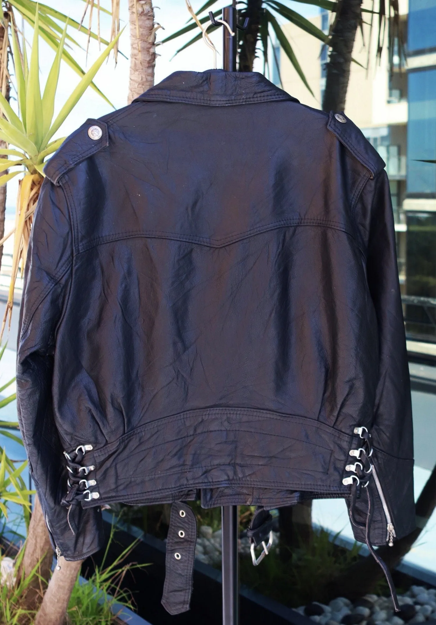 Vaughan Richards Vintage Leather Motorcycle Jacket XL