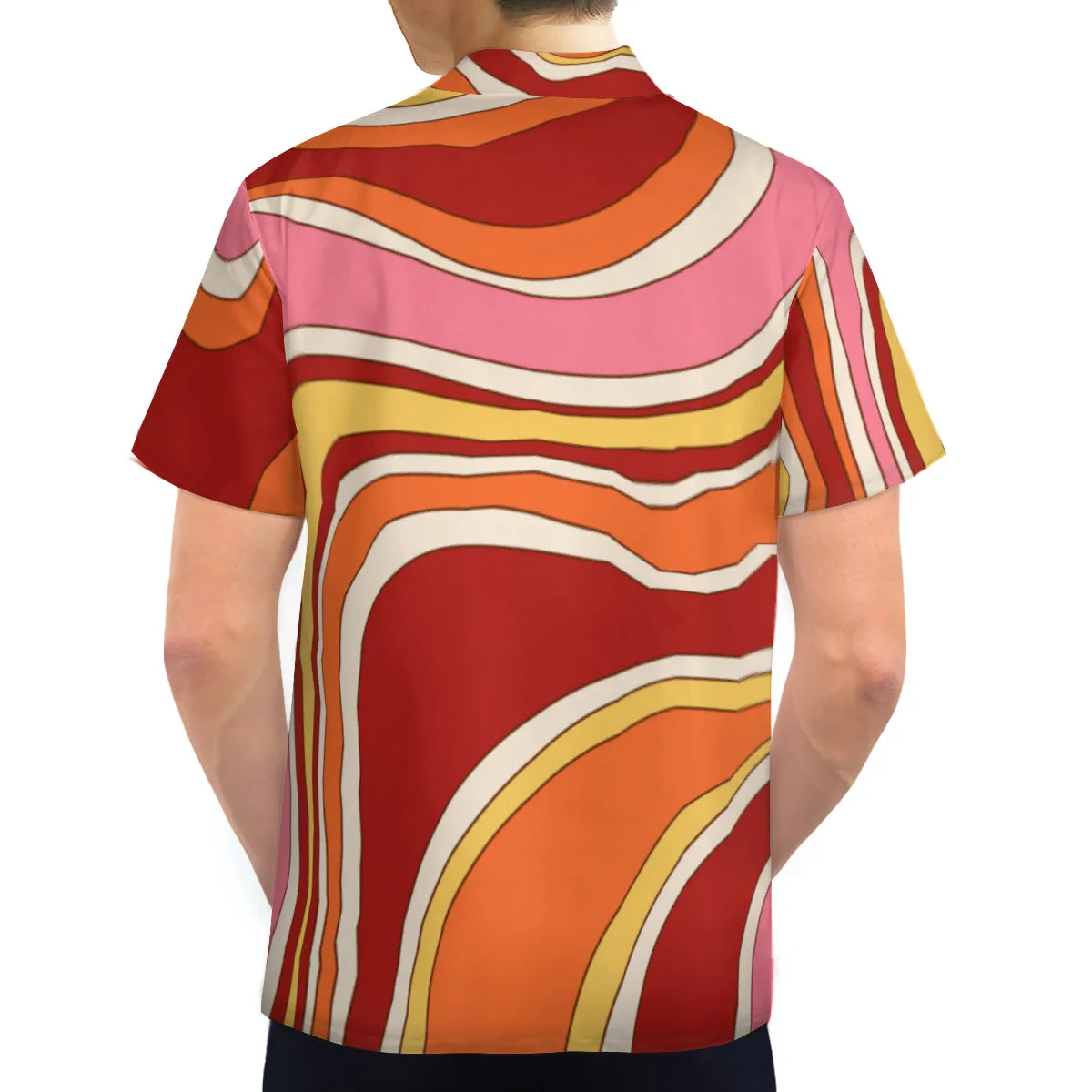 Vintage 70s style shirt, Retro Shirt Men, Hippie Shirt Men, Men's Stripe shirt, 70s Shirt Men, 70s inspired shirt, 70s Groovy Shirt